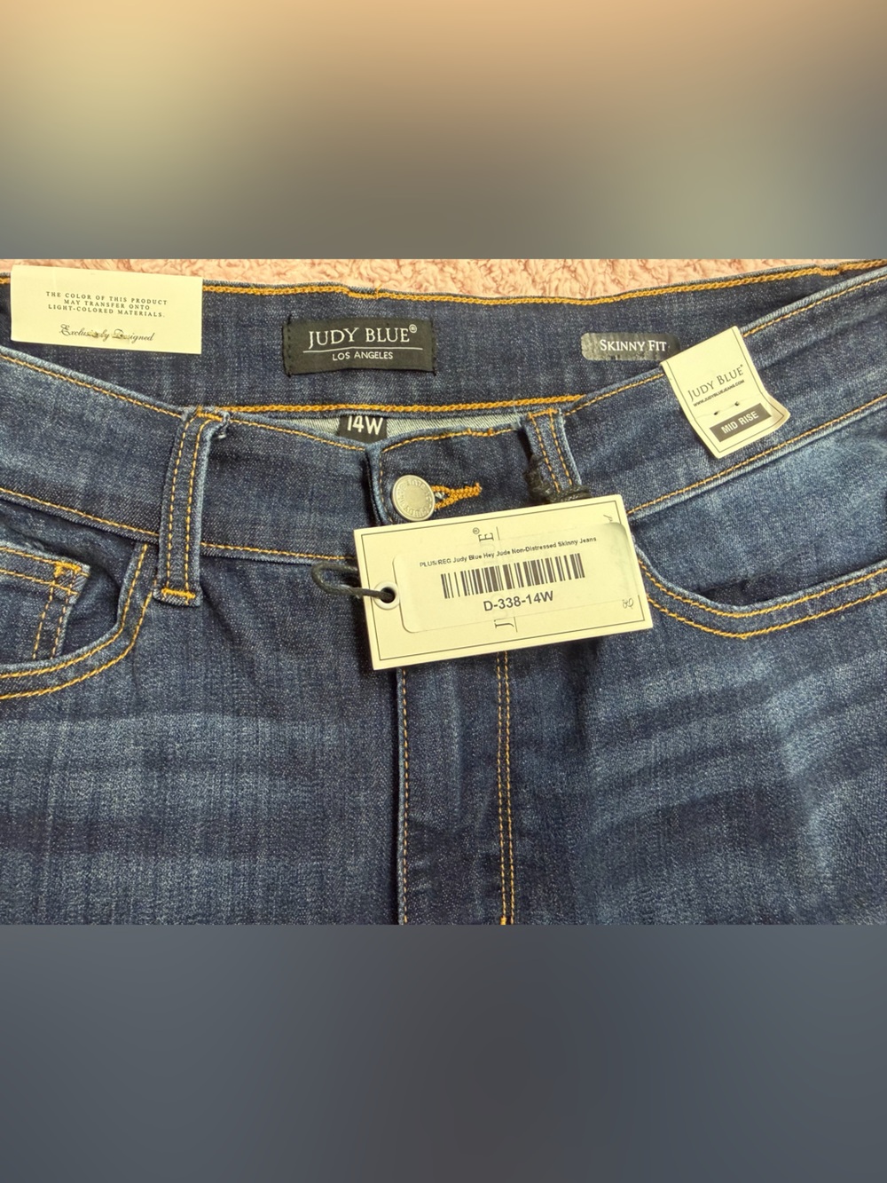 Judy Blue Hey Jude Mid-Rise Skinny Jeans-Size 14W NWT - Picture 5 of 9